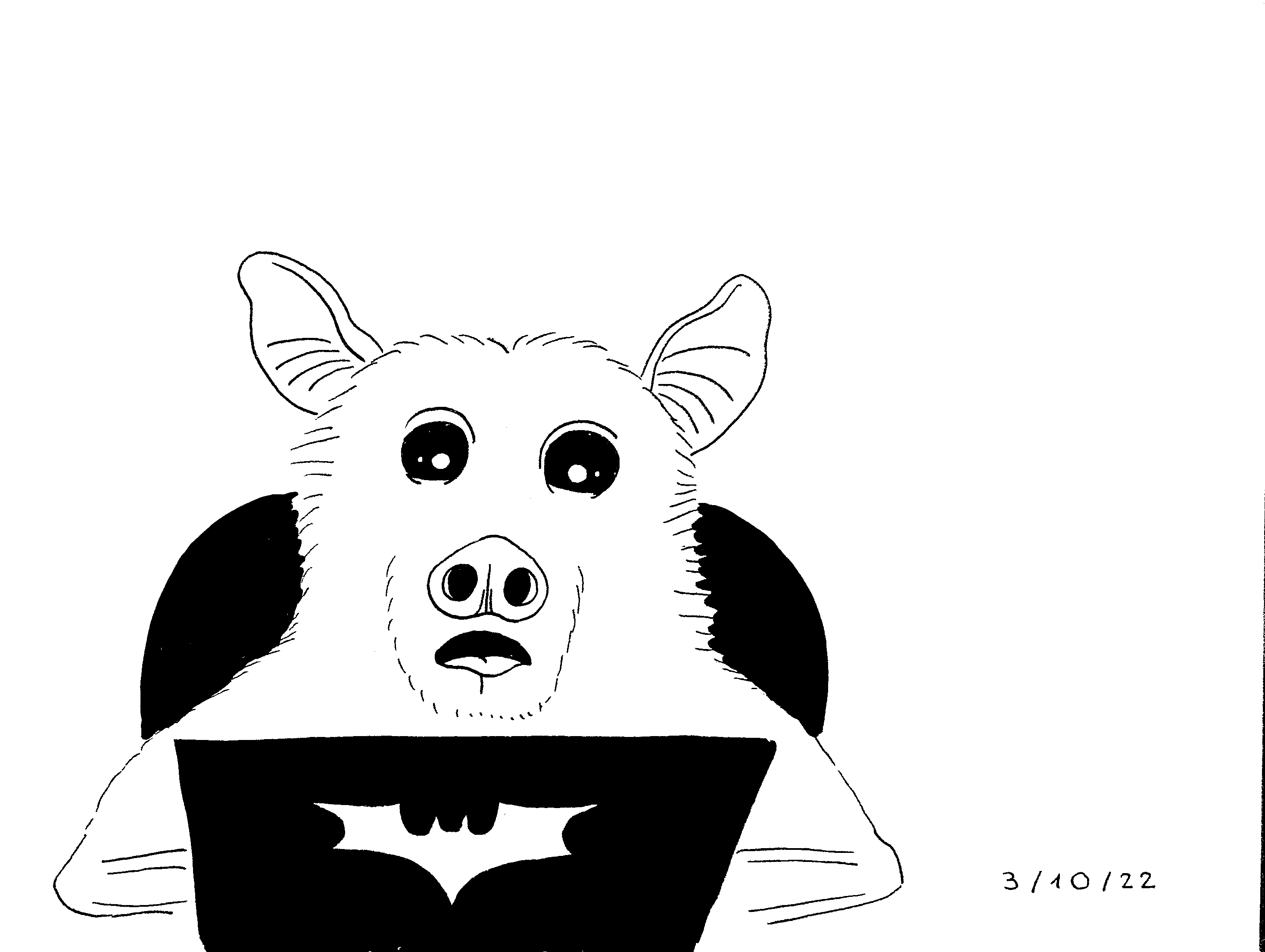 Inktober 2022: DAY 3 - BAT