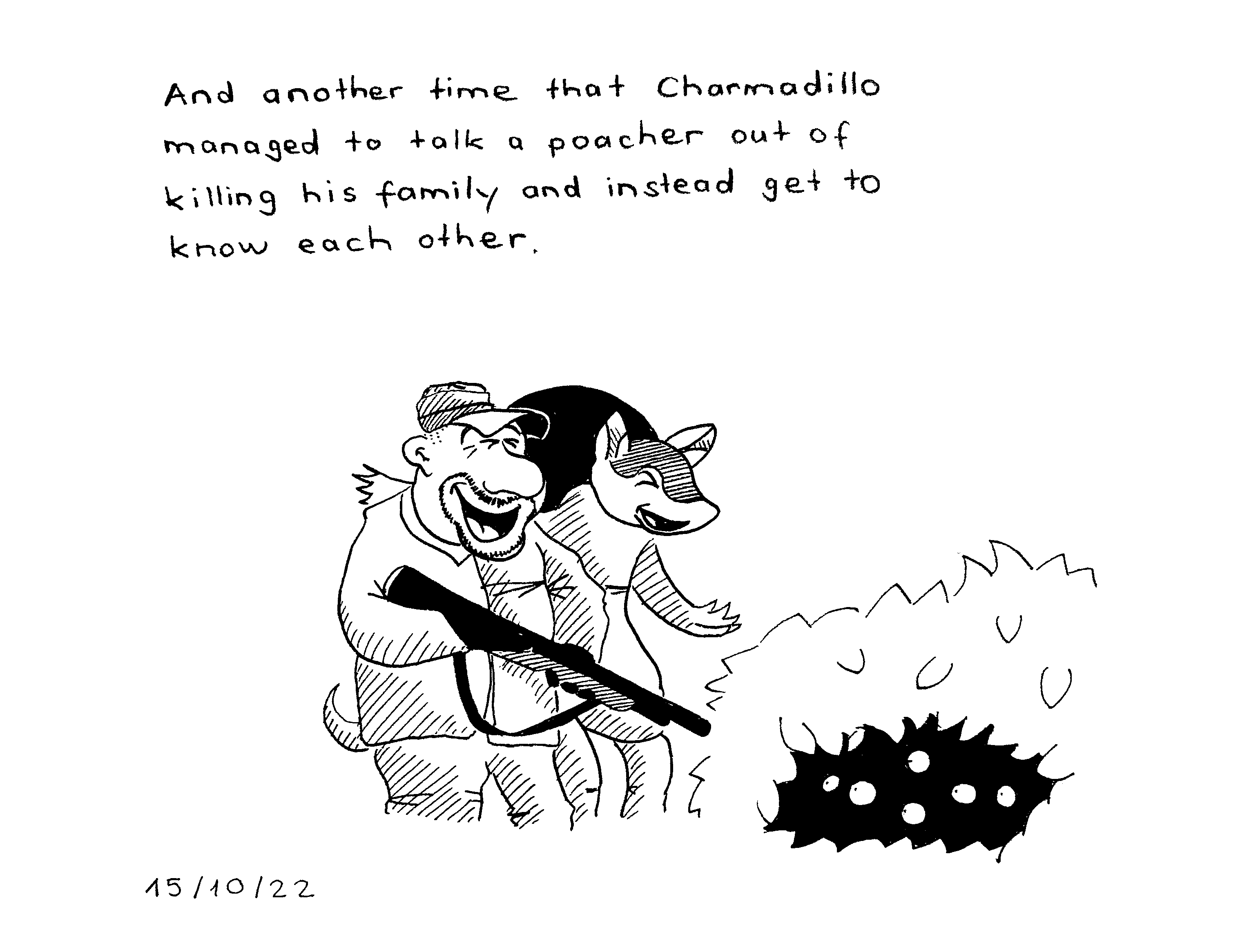Inktober 2022: DAY 15 - ARMADILLO