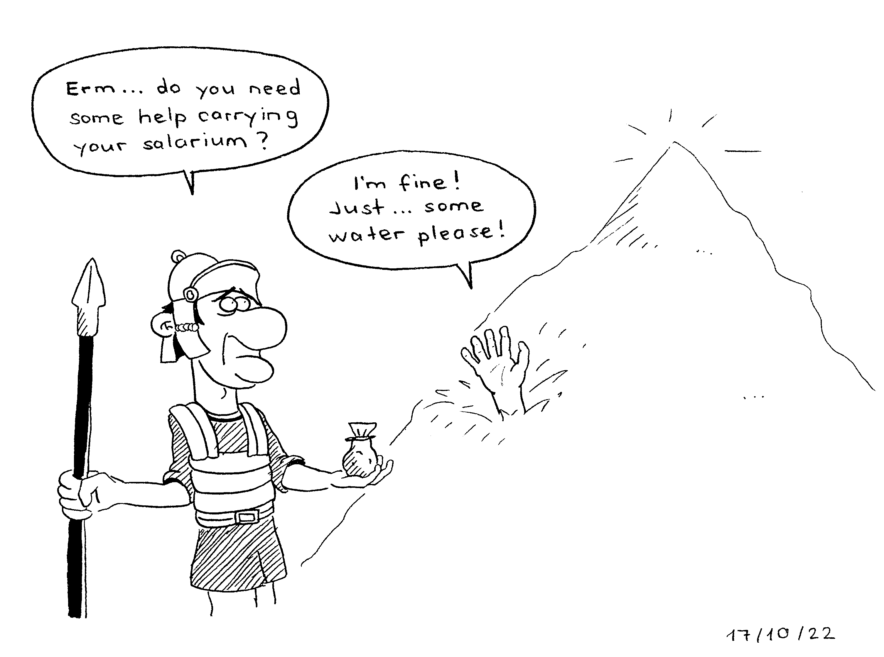 Inktober 2022: DAY 17 - SALTY