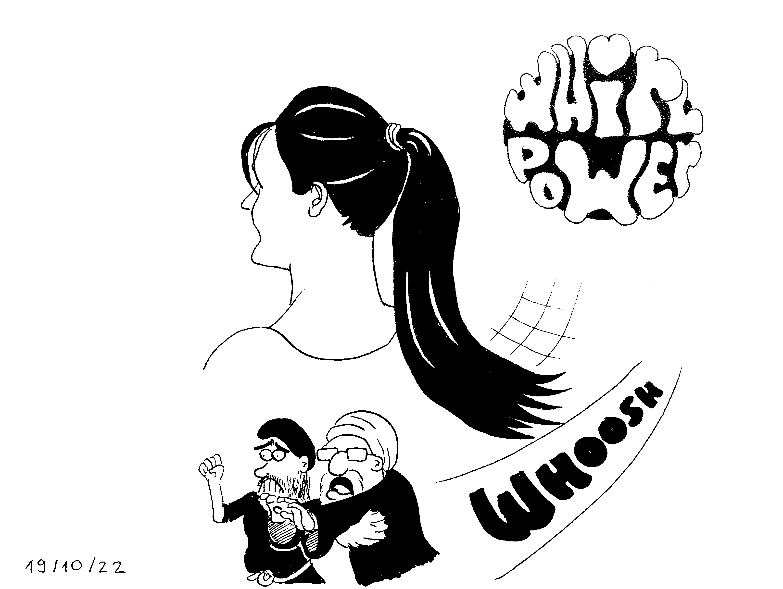 Inktober 2022: DAY 19 - PONYTAIL