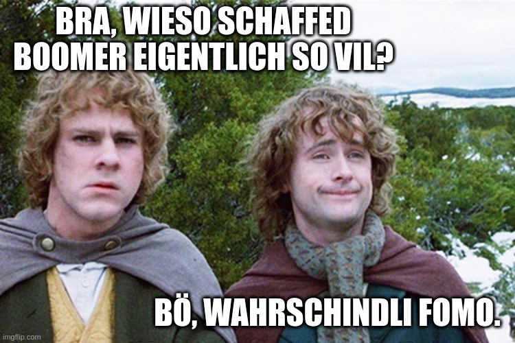 Wieso schaffed Boomer so vil?