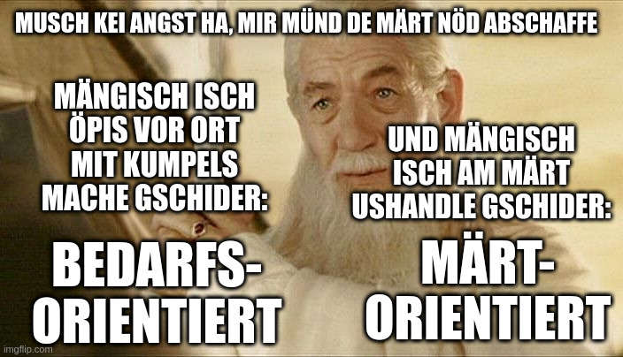 Bedarfsorientiert - märtorientiert