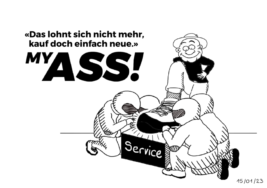 Reparieren ist günstig, schnell und nice.
