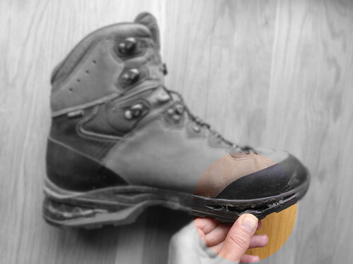 Wanderschuhe vorher