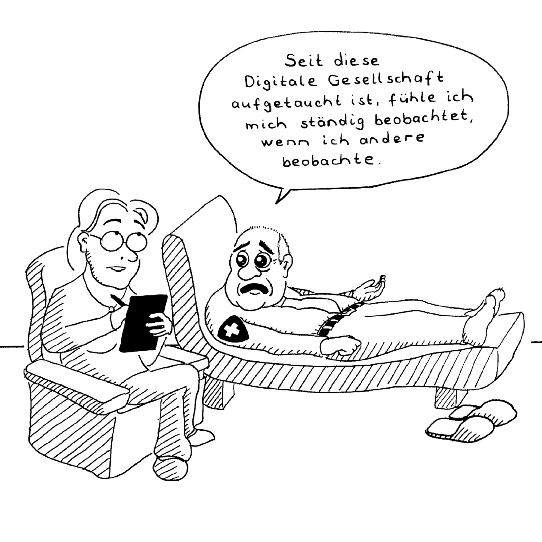 Ich fühle mich beobachtet, wenn ich andere beobachte.