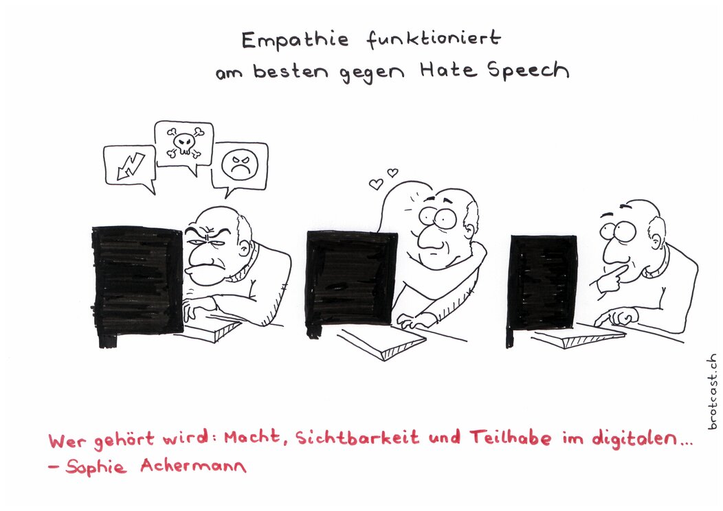 Cartoon zu “Wer gehört wird”